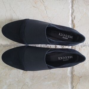 Sesto Meucci Classic Black Loafers With Suede